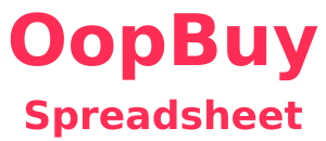 Oopbuy Spreadsheet Logo