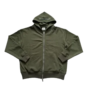 Double Zipper Olive
