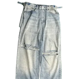 BALENCIAGA WASHED BLUE JEANS