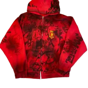 BALENCIAGA SKATER GRAFFITI ZIP UP