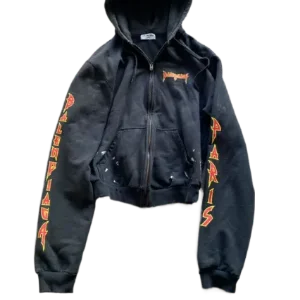 BALENCIAGA METALLIC ZIP UP