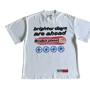 Broken Planet Tee White Ahead