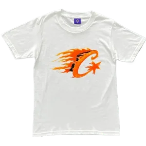 corteiz tee big c flame